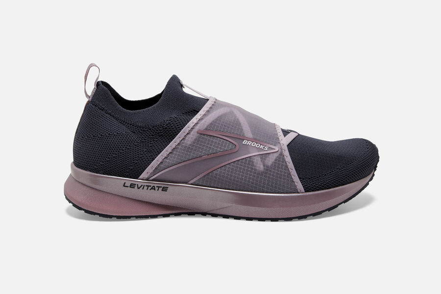 Brooks Running Shoes - Levitate 4 LE Road Womens - Black/Pink - ONK-713269